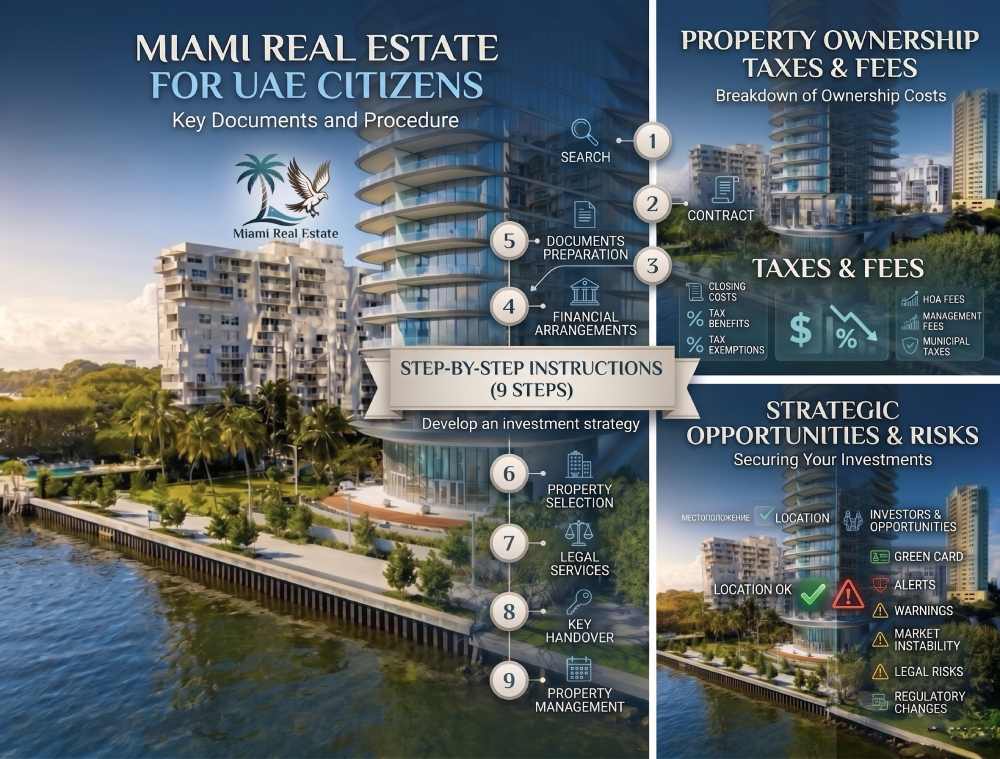 A Guide to Buying Property in Miami for UAE Citizens: Steps, Taxes, and Risks