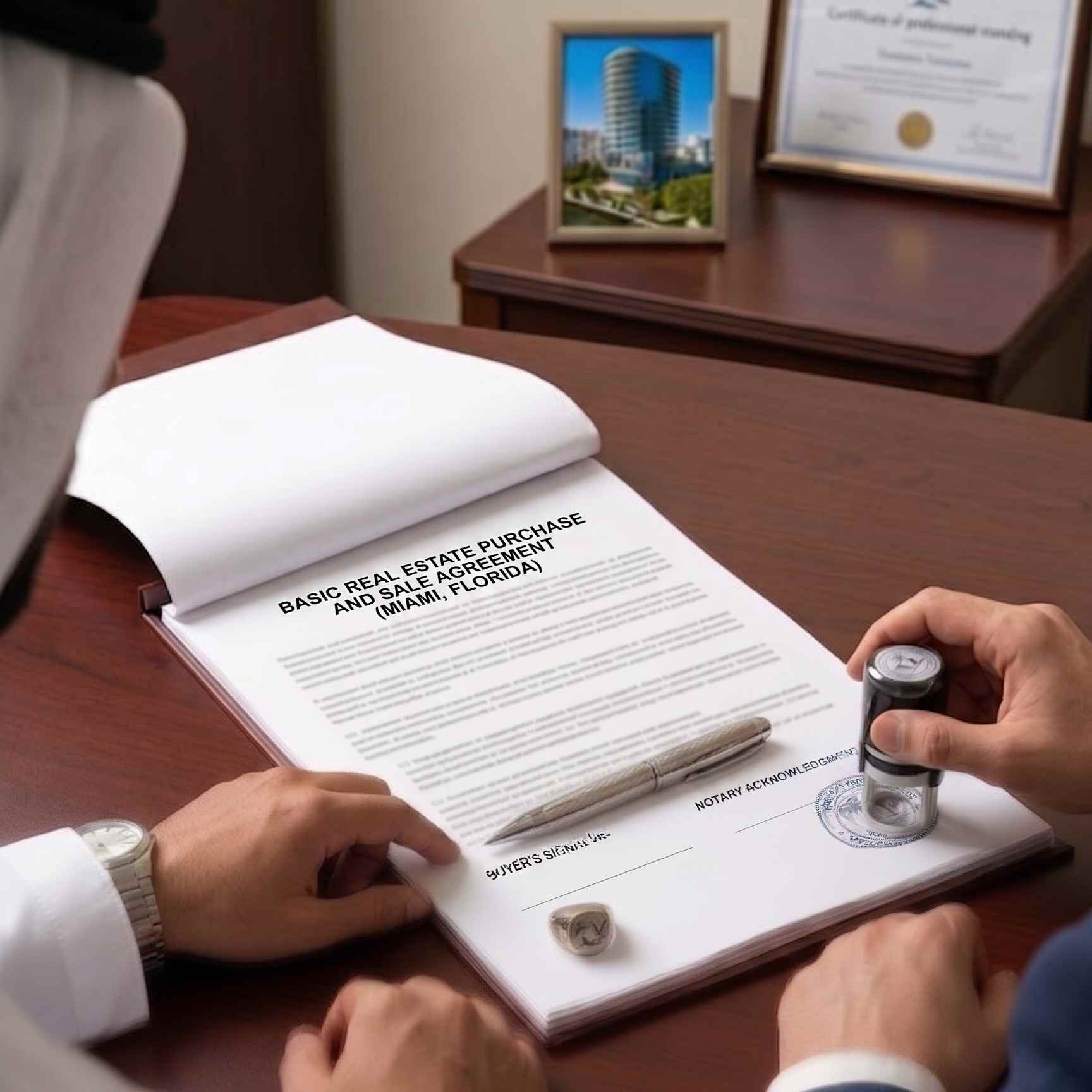 Real estate transaction processing in Miami for an investor from the UAE