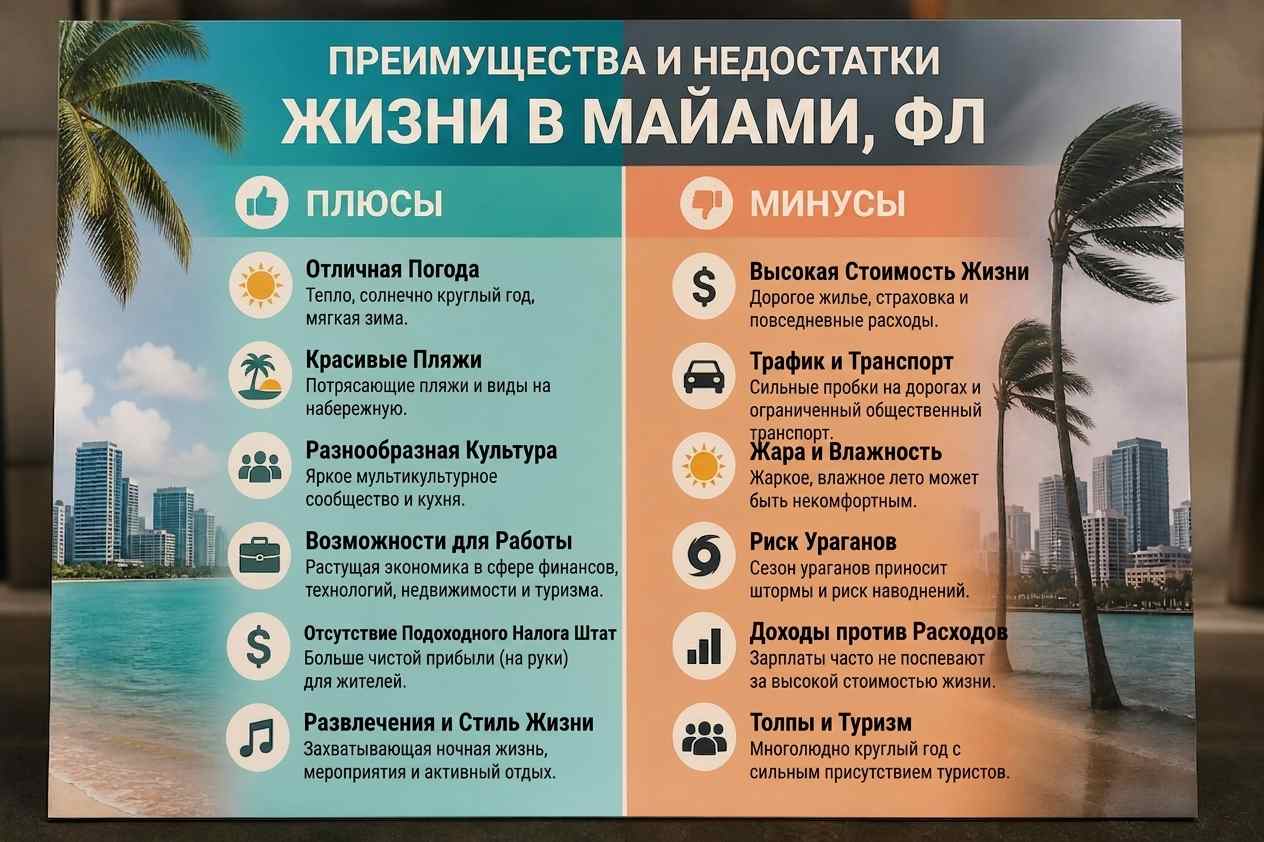 Преимущества образа жизни в Майами и концепция городской жизни во Флориде