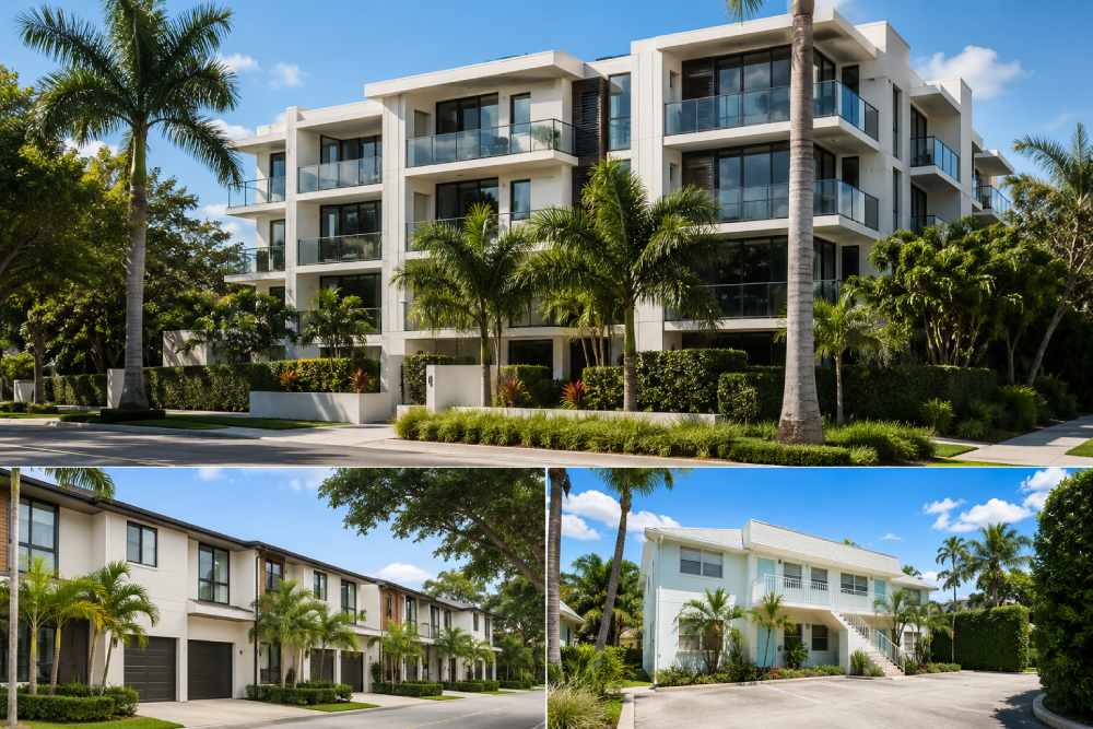 Apartments, townhouses, and multi-family buildings